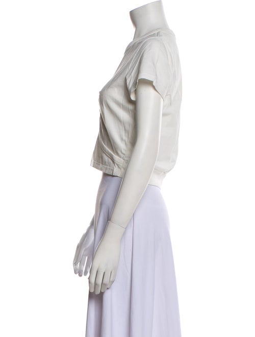 Alexanderwang.T Crew Neck Short Sleeve Crop Top