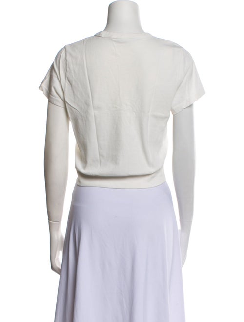 Alexanderwang.T Crew Neck Short Sleeve Crop Top