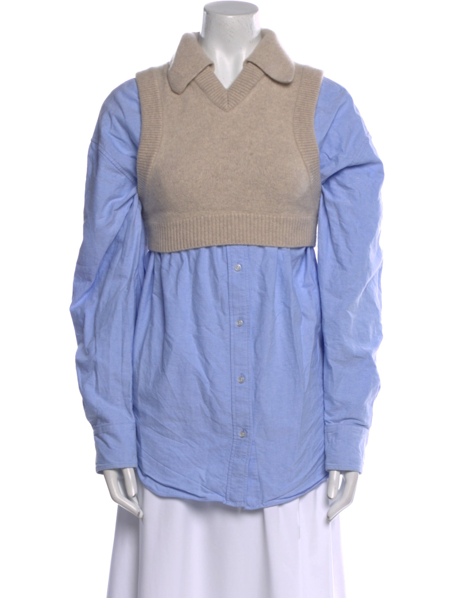 Alexanderwang.T Merino Wool Long Sleeve Polo