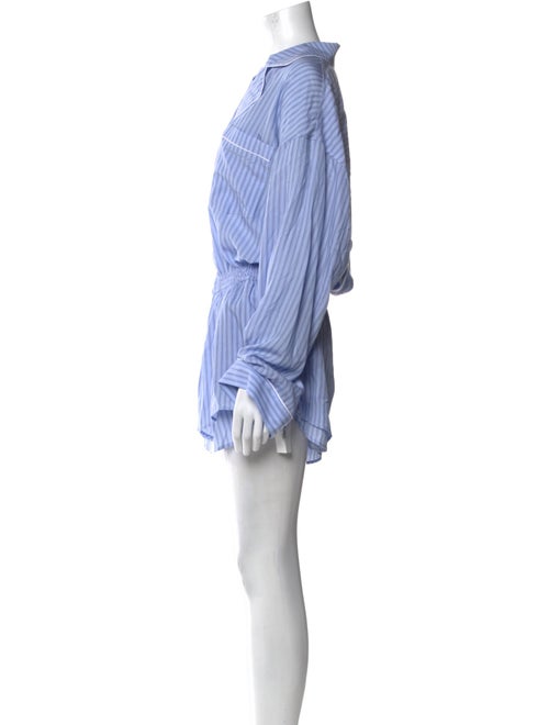 Alexanderwang.T Striped V-Neck Romper