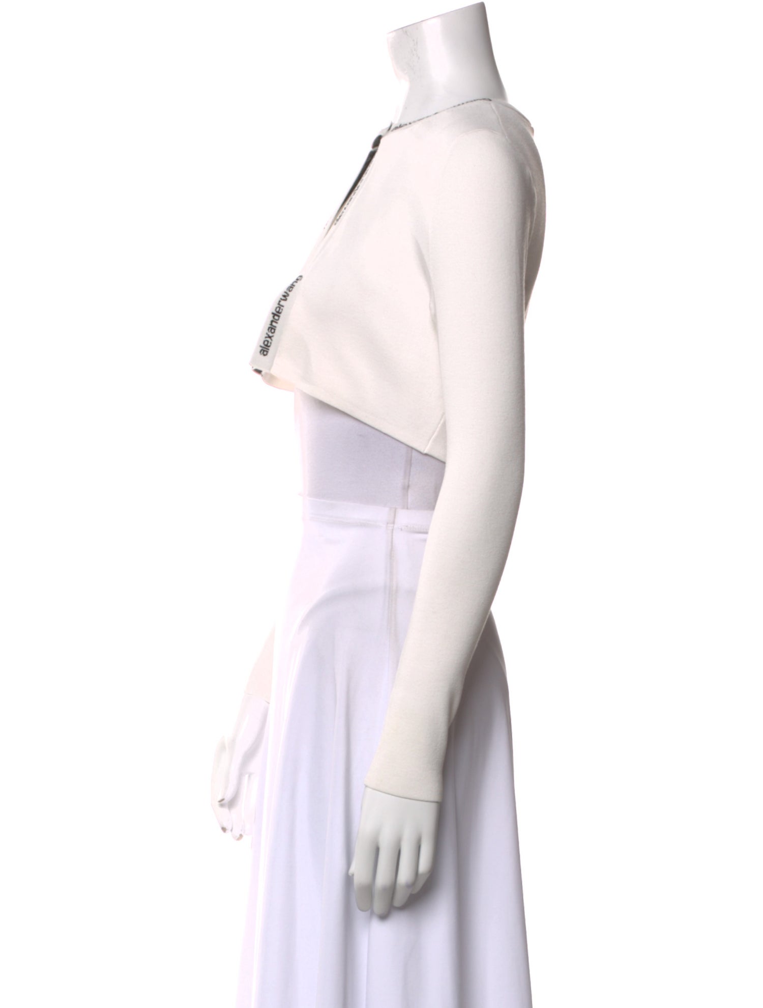 Alexanderwang.T Crew Neck Sleeveless Crop Top