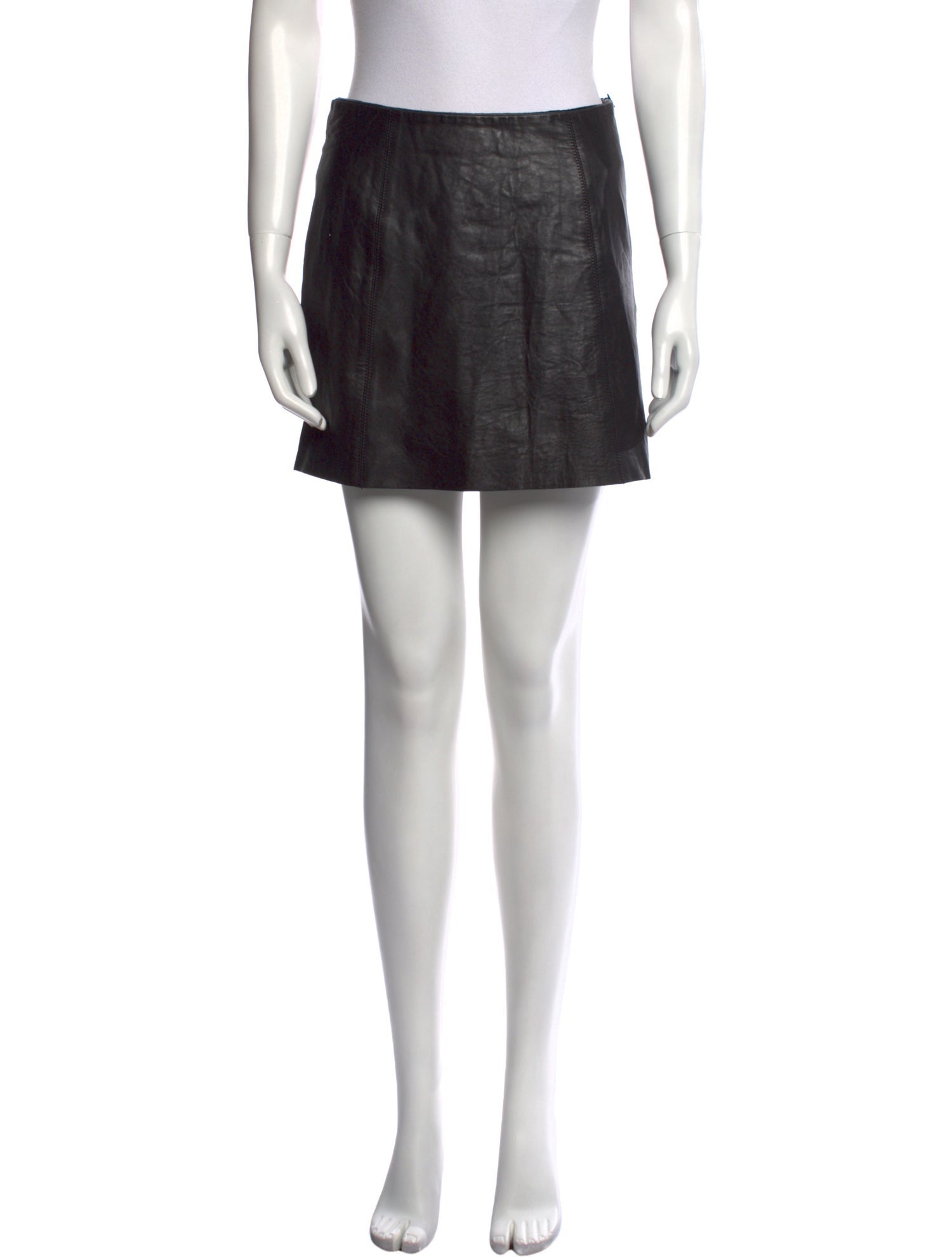 Alexanderwang.T Lambskin Mini Skirt