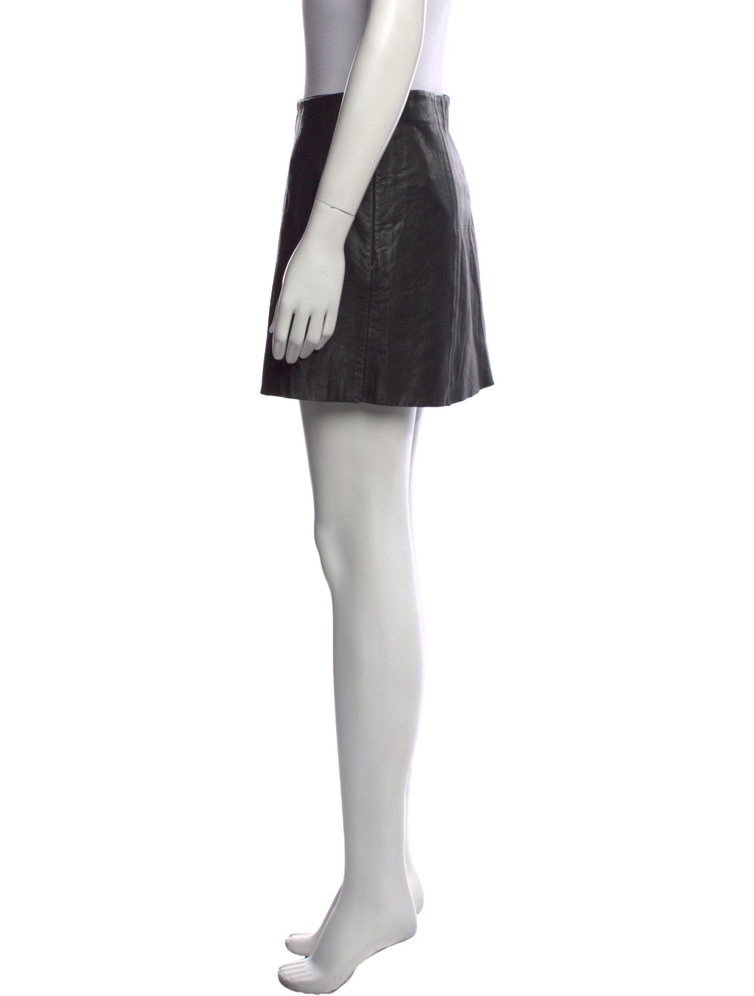 Alexanderwang.T Lambskin Mini Skirt