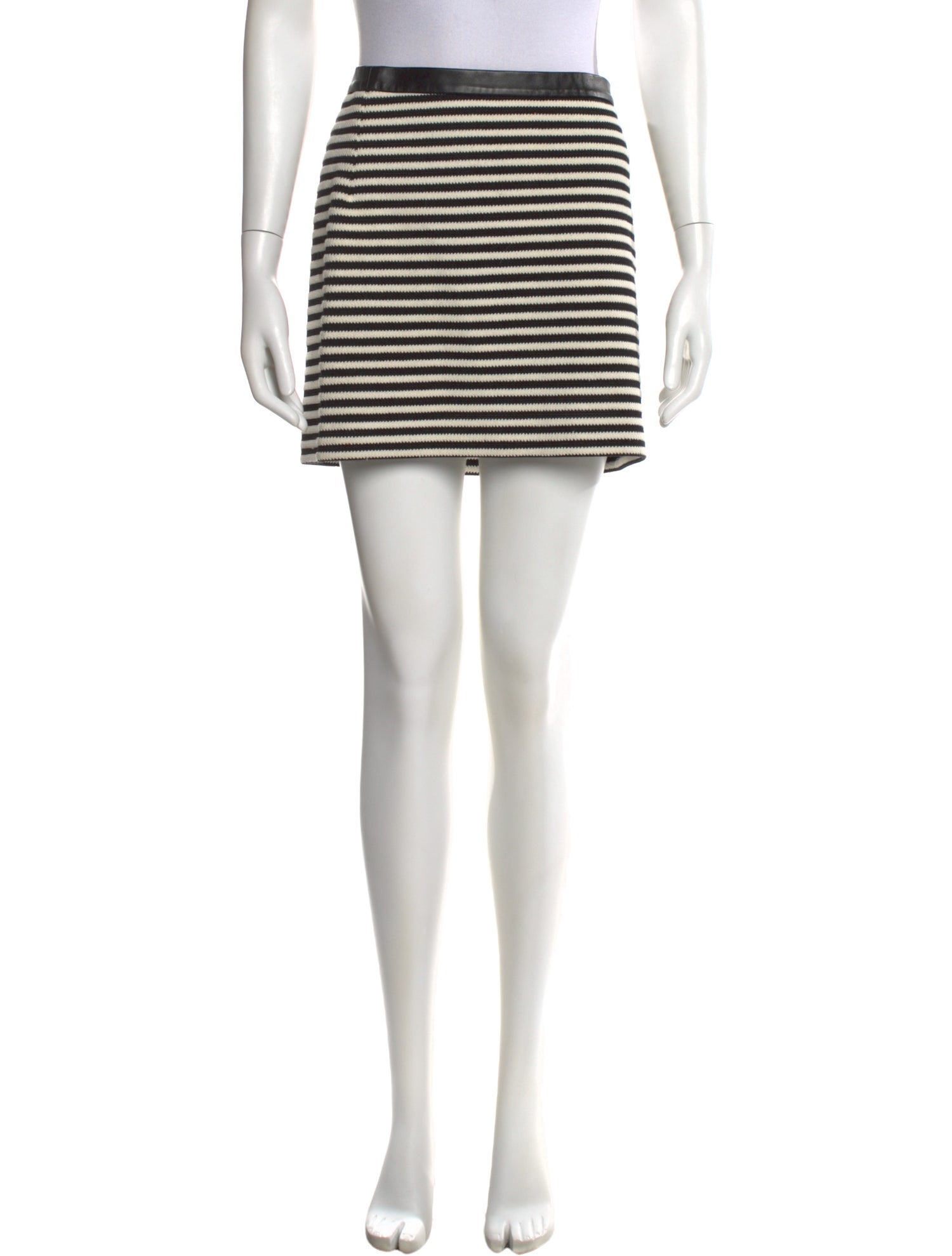 T by Alexander Wang Striped Mini Skirt