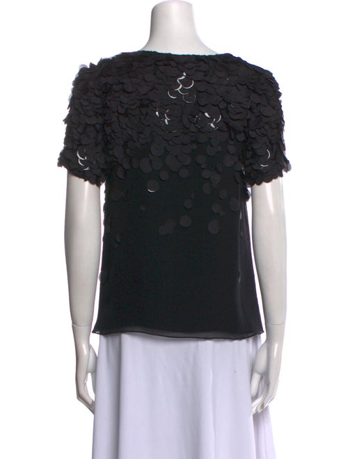 ADAM Silk Bateau Neckline Blouse