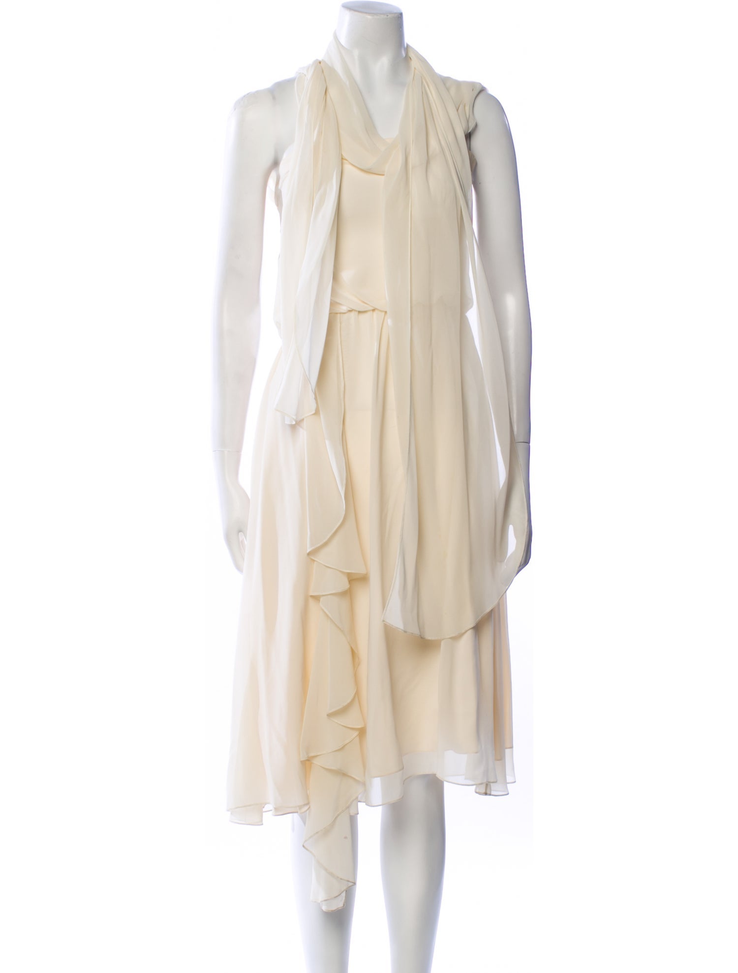 ADAM Cowl Neck Long Dress