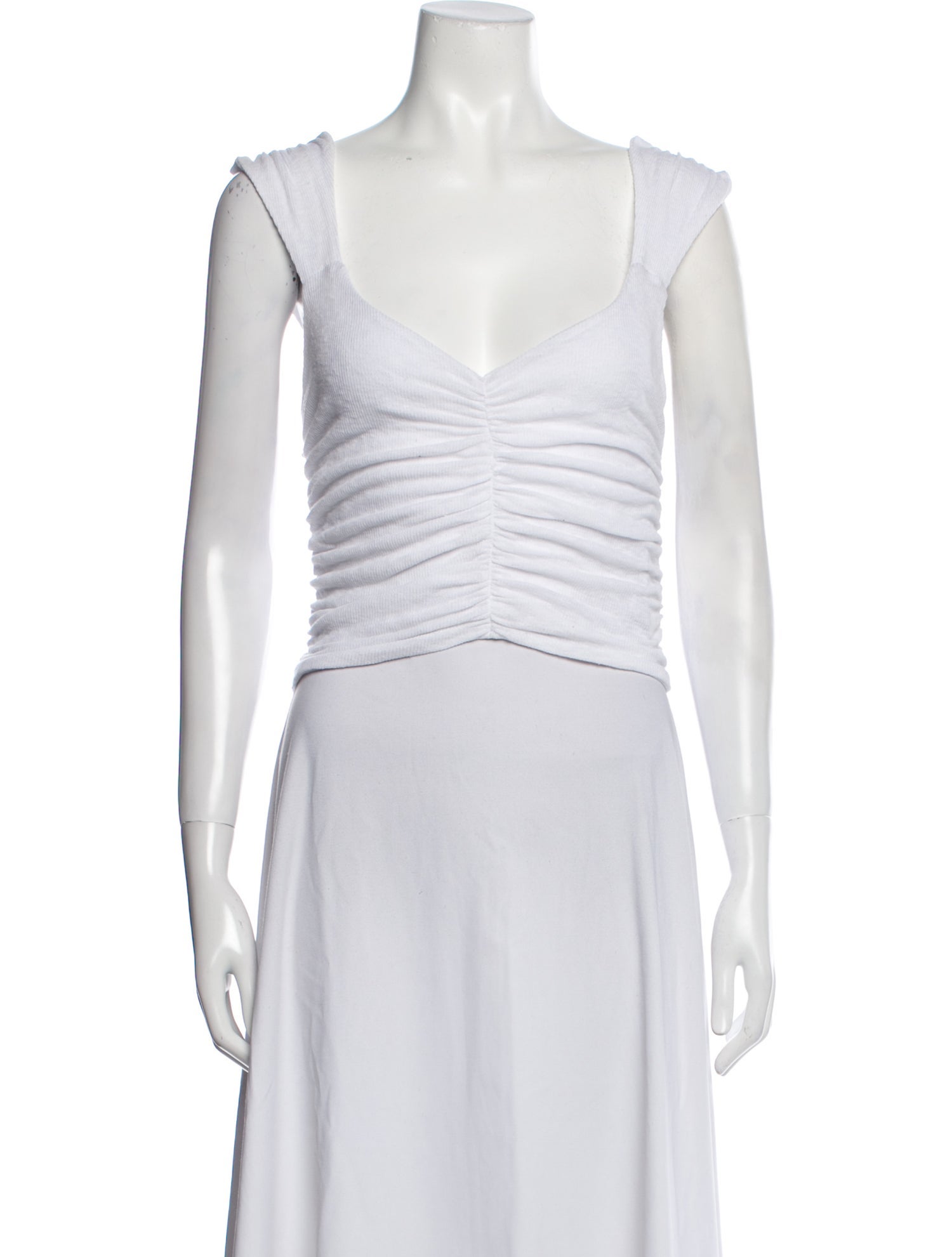 Are You Am I V-Neck Sleeveless Crop Top w/ Tags