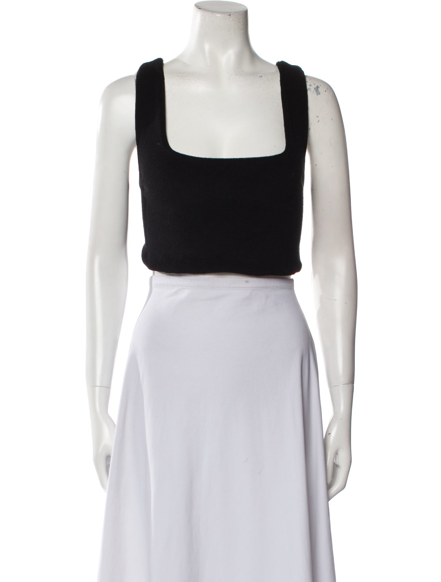 Are You Am I Square Neckline Sleeveless Crop Top w/ Tags