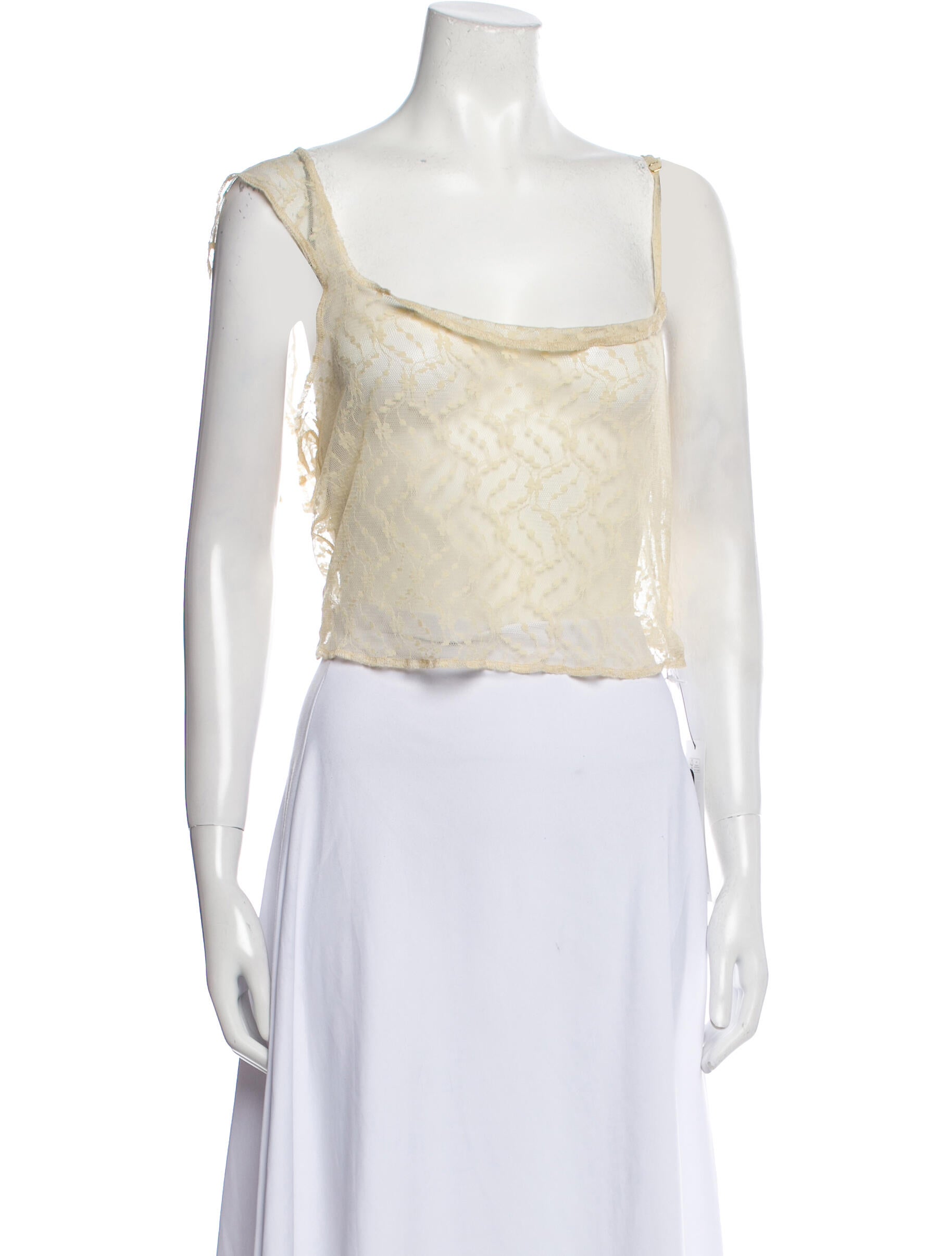 Are You Am I Scoop Neck Sleeveless Crop Top w/ Tags