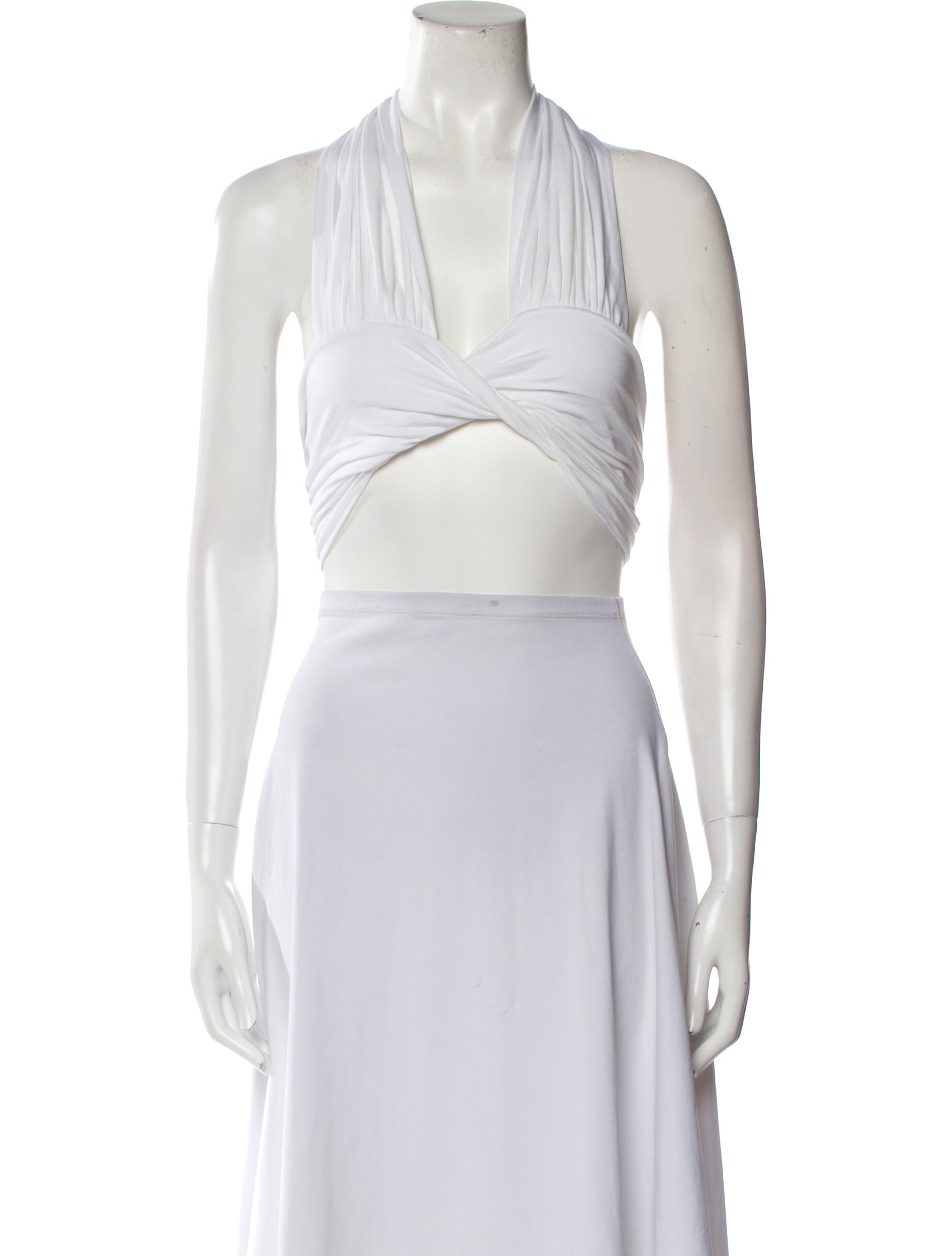 Are You Am I V-Neck Sleeveless Crop Top w/ Tags