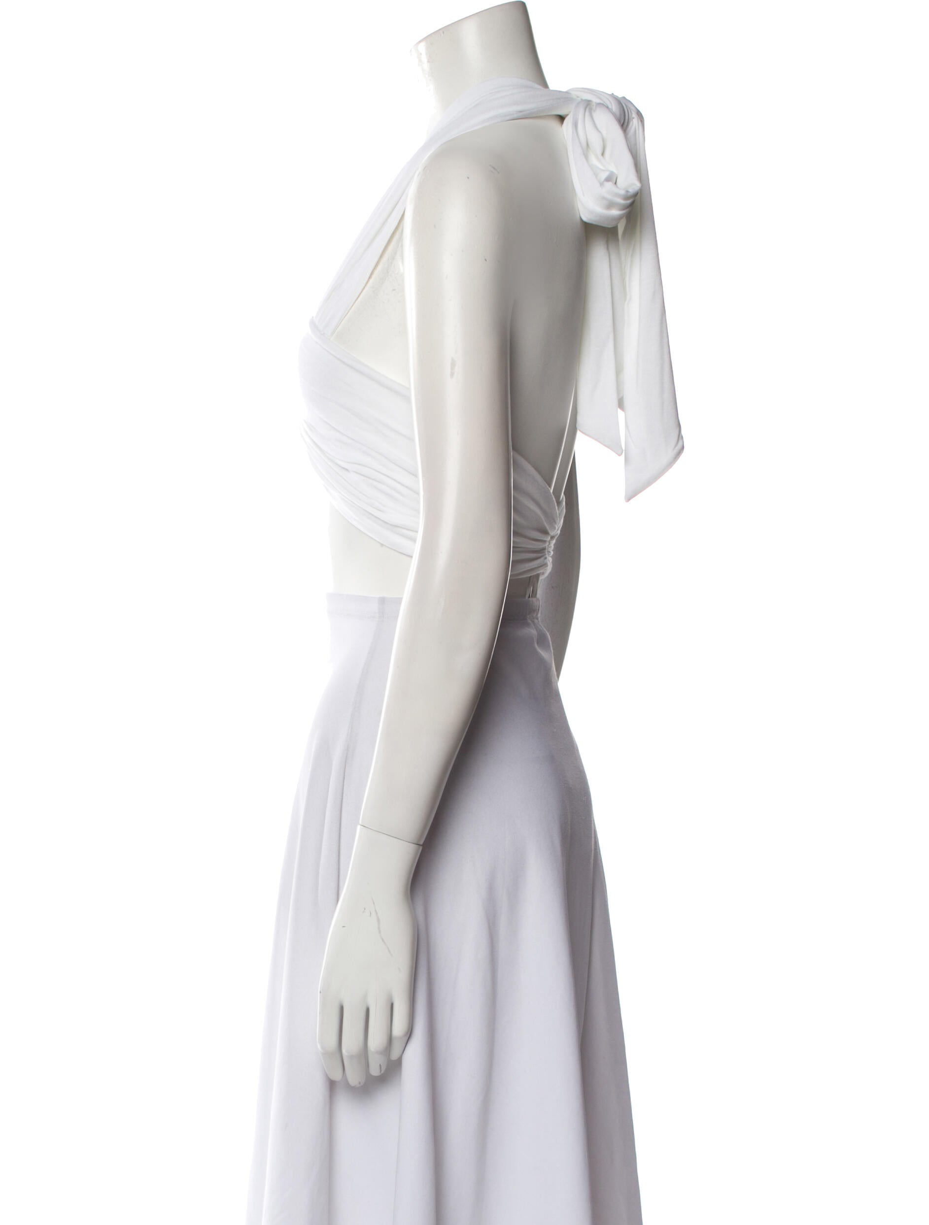 Are You Am I V-Neck Sleeveless Crop Top w/ Tags