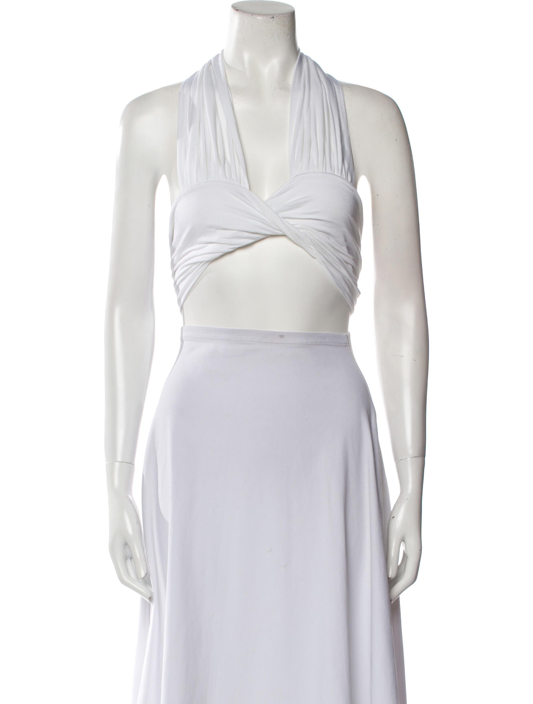 Are You Am I V-Neck Sleeveless Crop Top w/ Tags