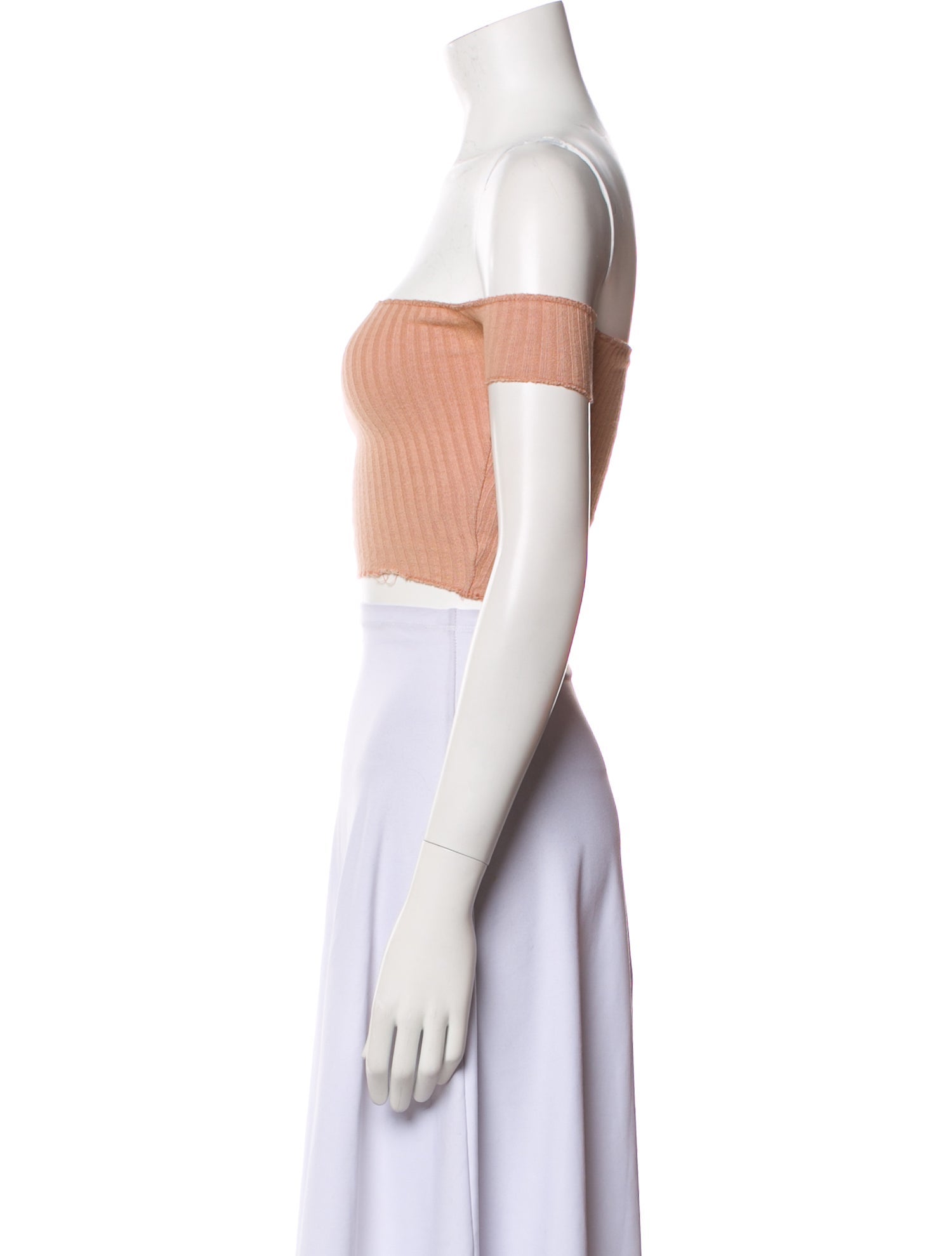 Are You Am I Off-The-Shoulder Short Sleeve Crop Top