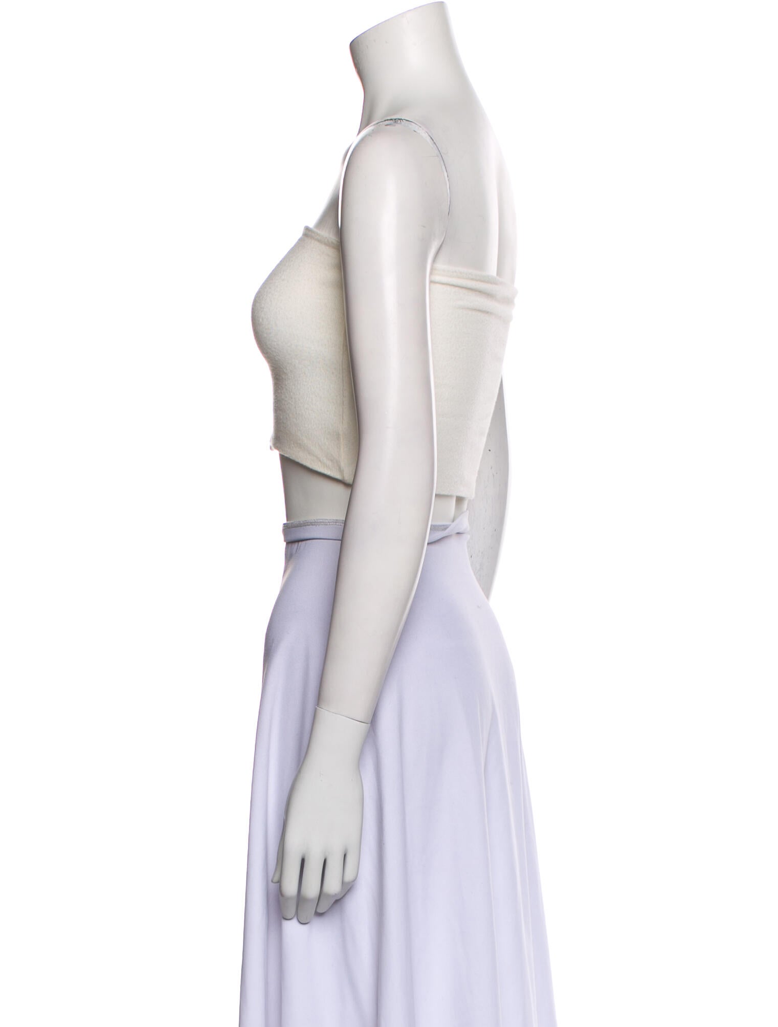 Are You Am I Strapless Crop Top