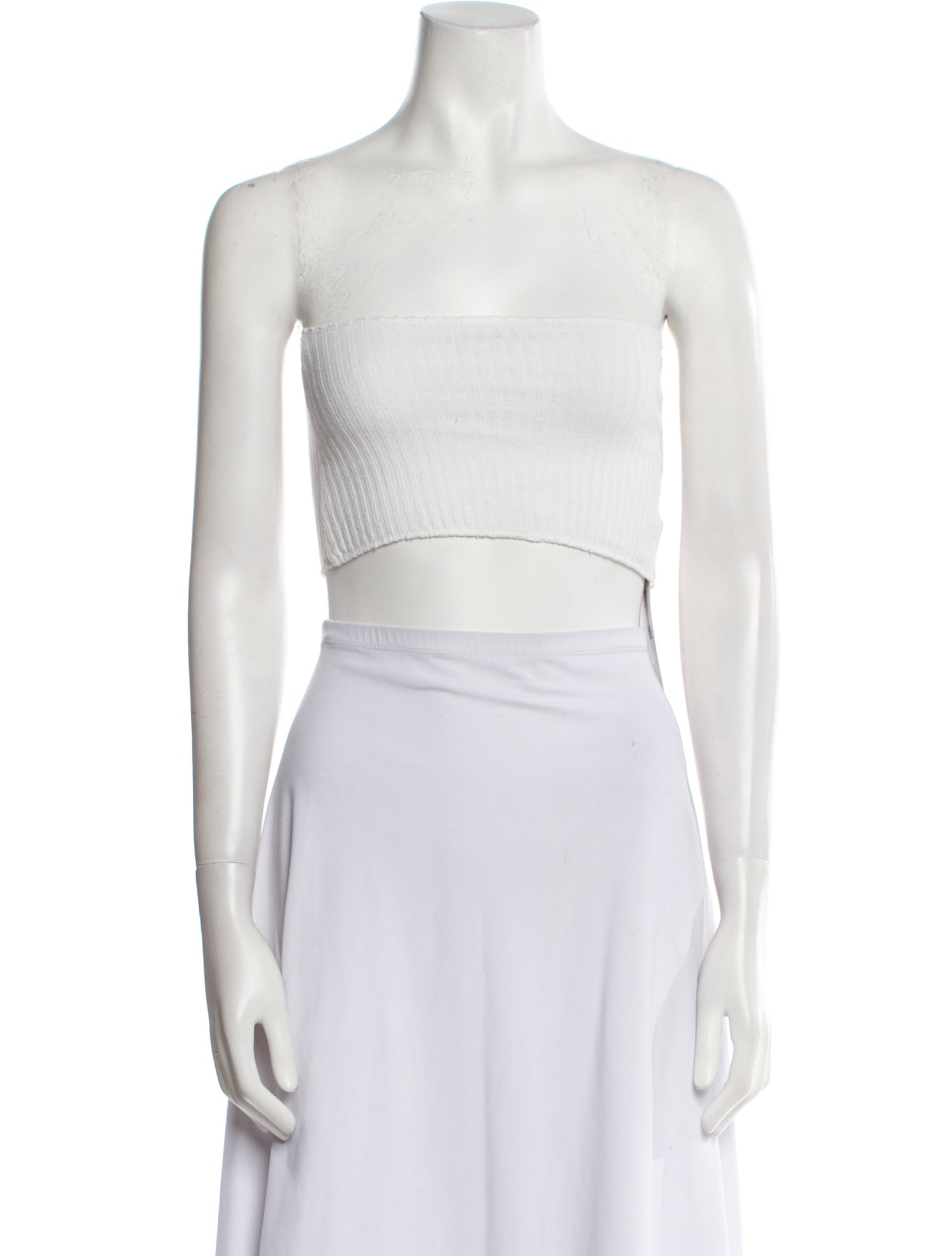 Are You Am I Strapless Crop Top