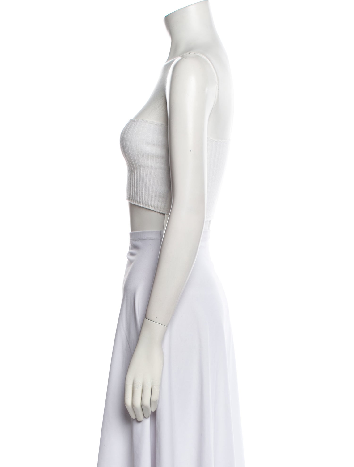 Are You Am I Strapless Crop Top