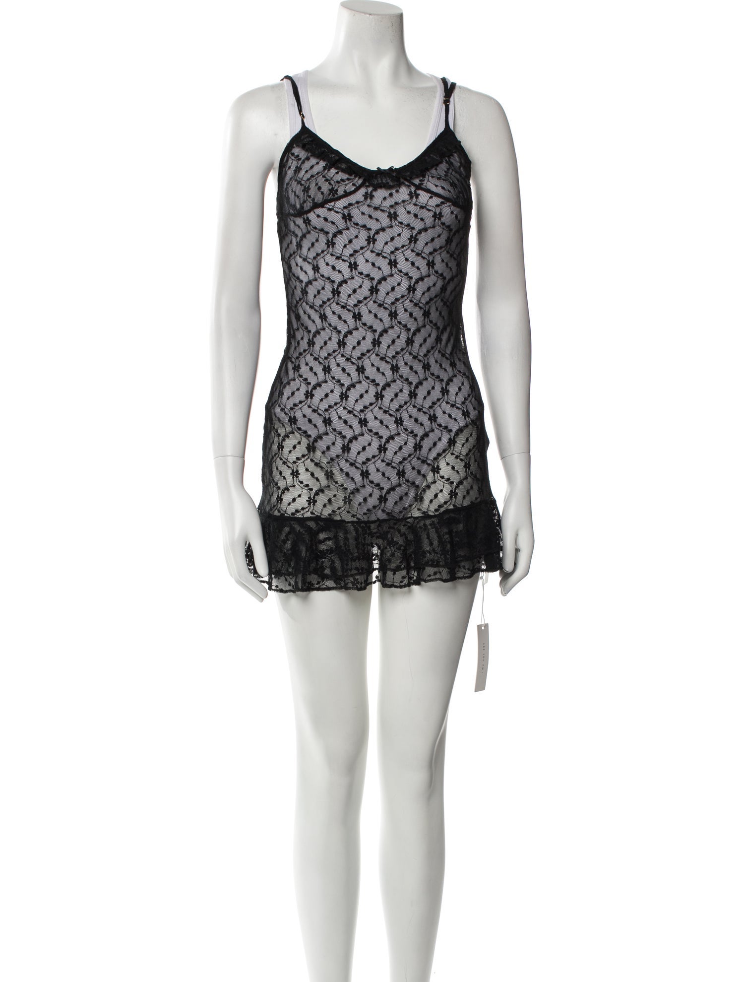 black lace peplum dress Evening Ease Lace Trim Peplum Top in Black S / Black