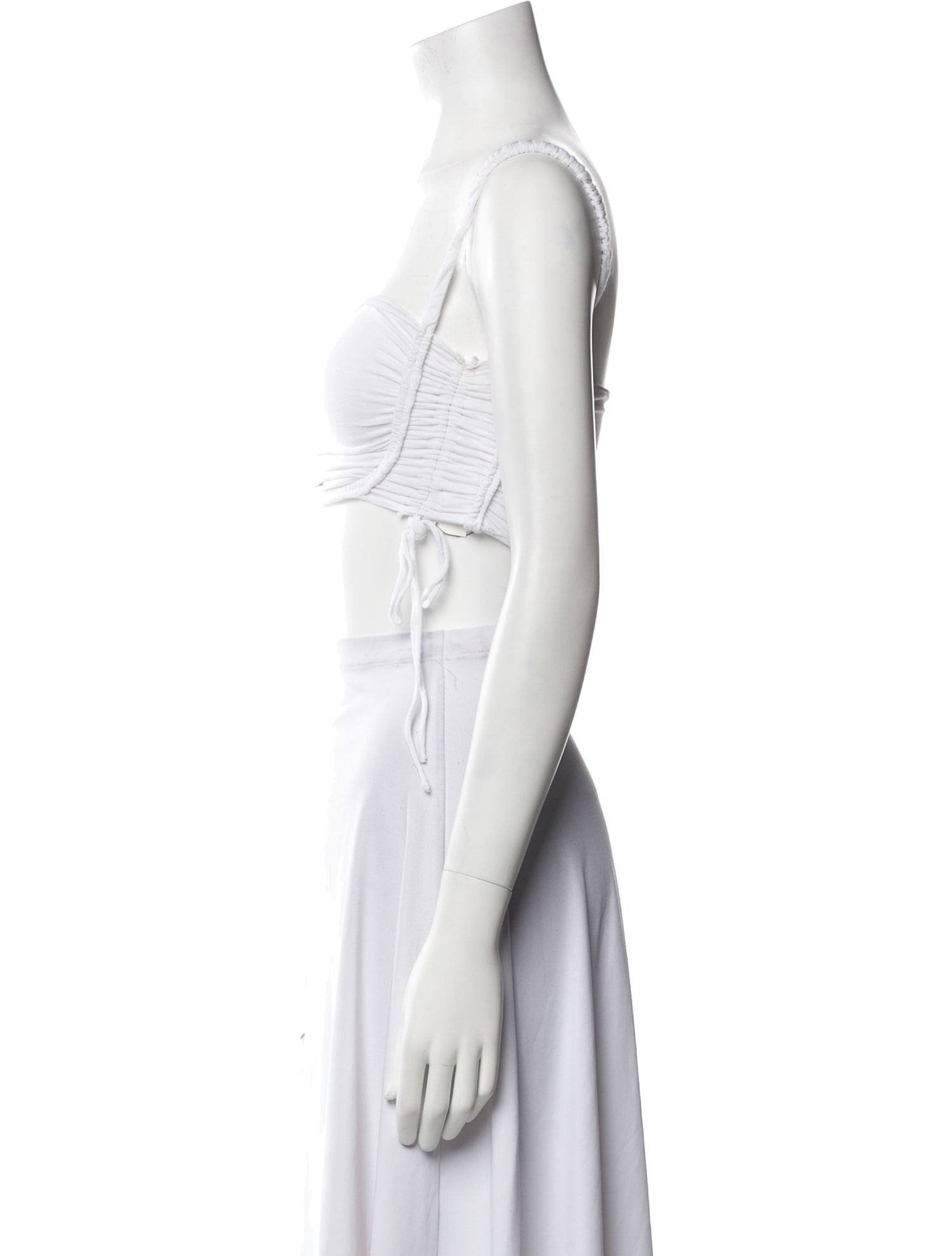 Are You Am I Square Neckline Sleeveless Crop Top