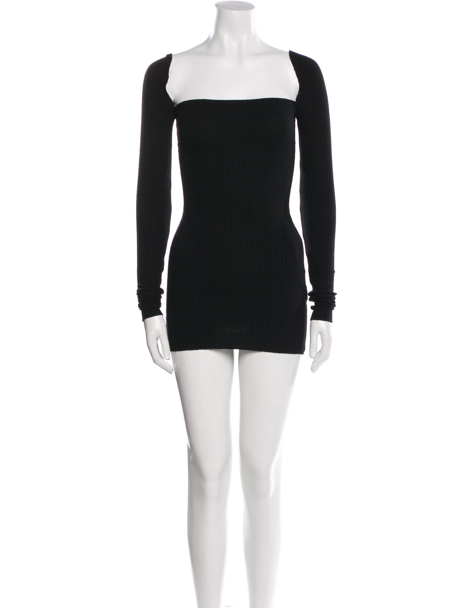 Are You Am I Square Neckline Mini Dress