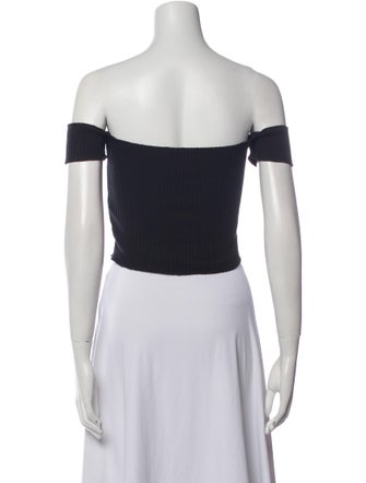 Are You Am I Off-The-Shoulder Short Sleeve Crop Top