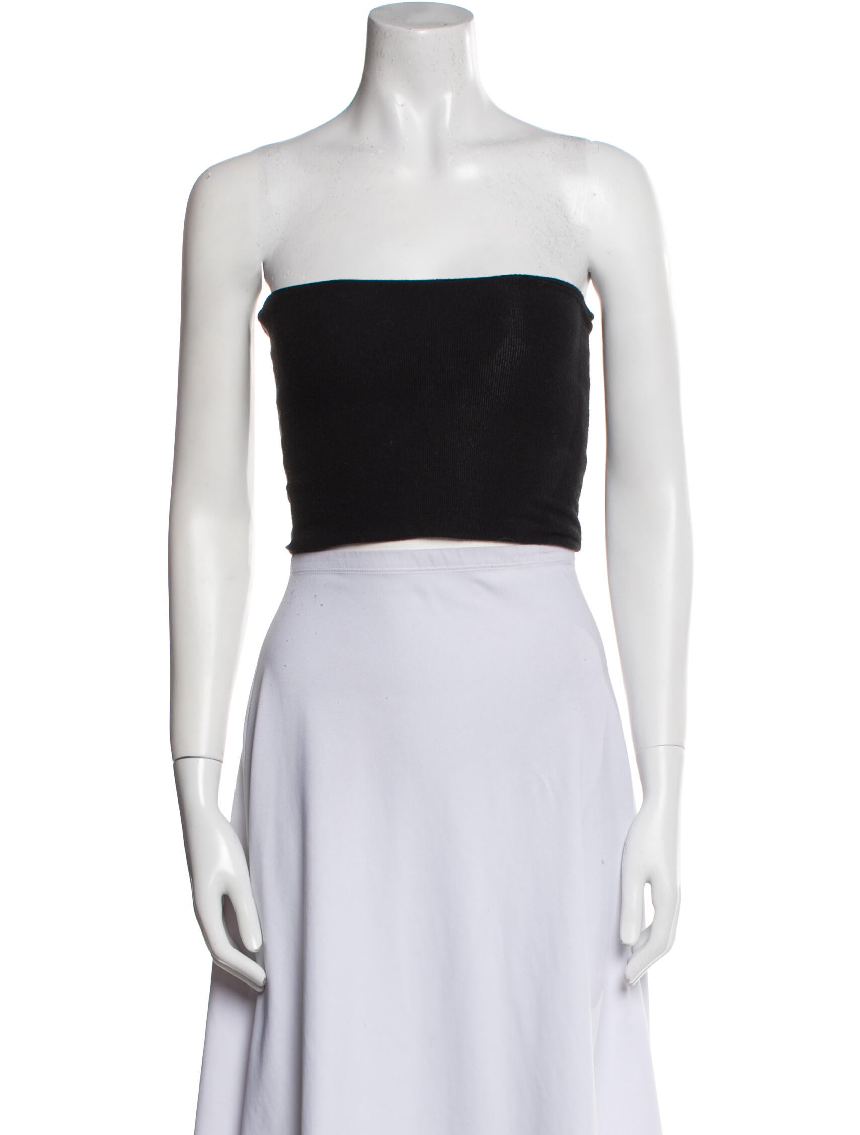 Are You Am I Strapless Crop Top