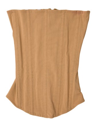 Are You Am I Strapless Crop Top