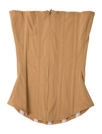 Are You Am I Strapless Crop Top