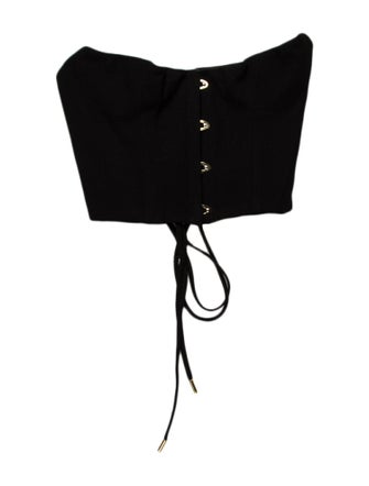 Are You Am I Wool Strapless Crop Top