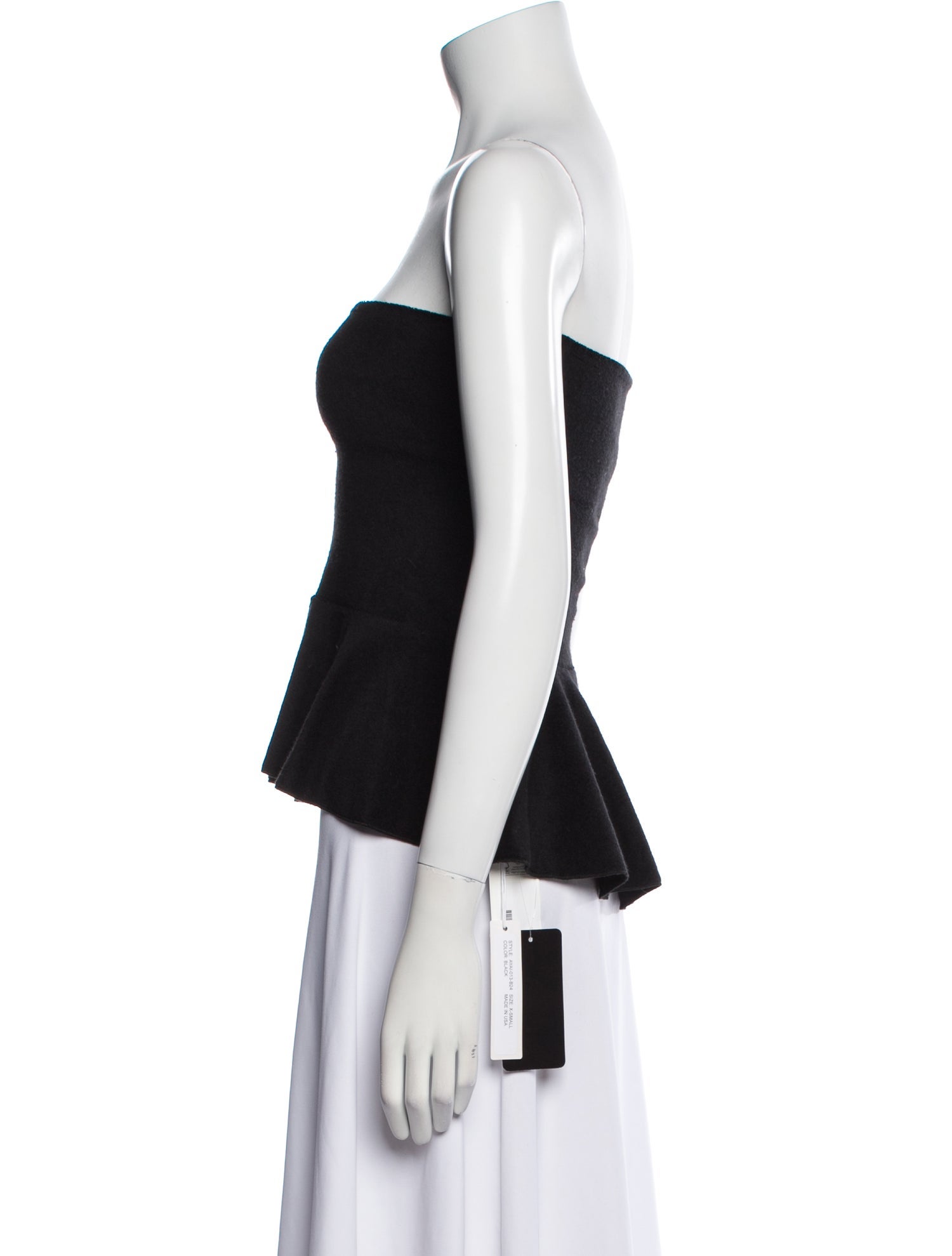 Are You Am I Strapless Crop Top