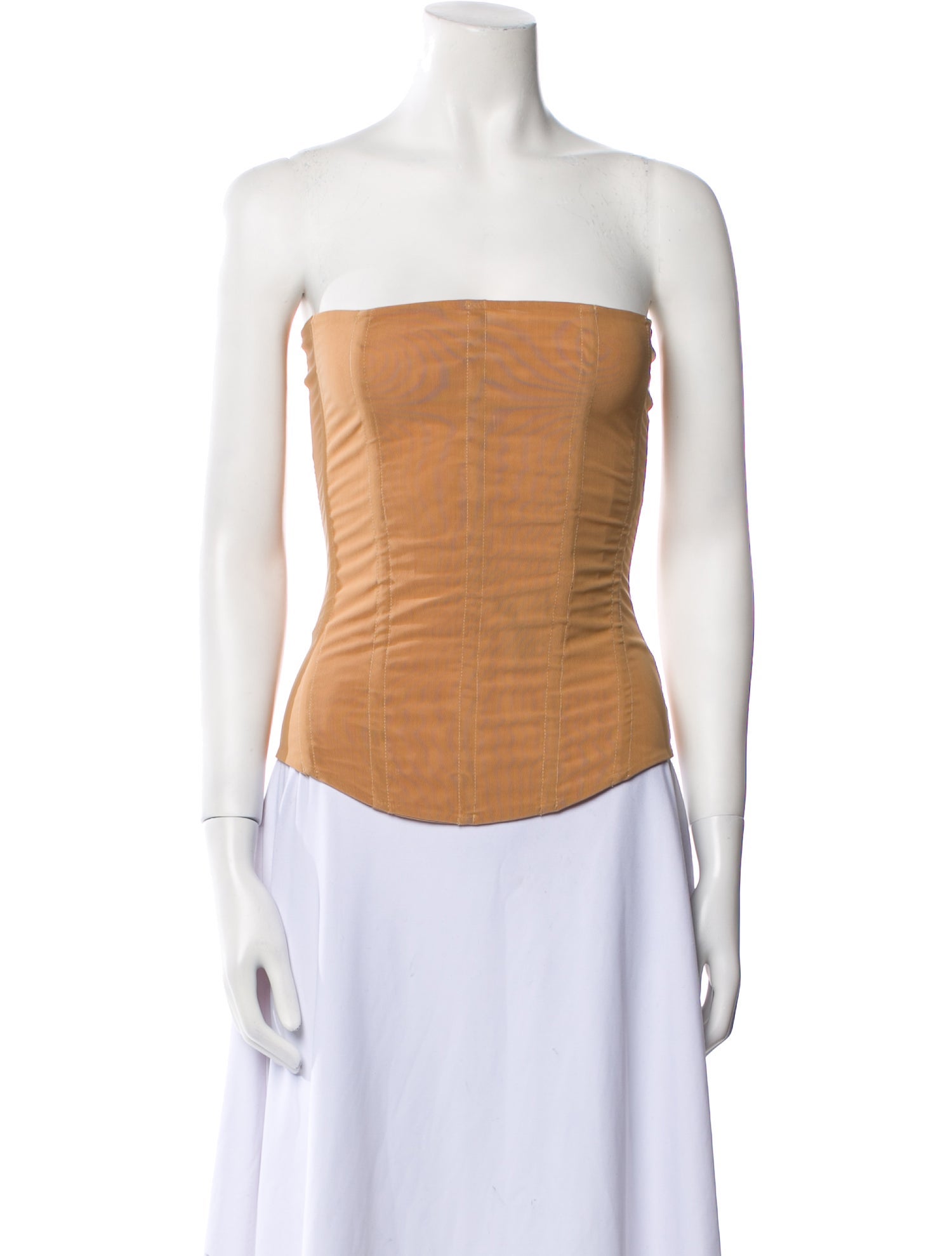 Are You Am I Nylon Strapless Top