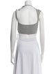 Are You Am I Square Neckline Sleeveless Crop Top