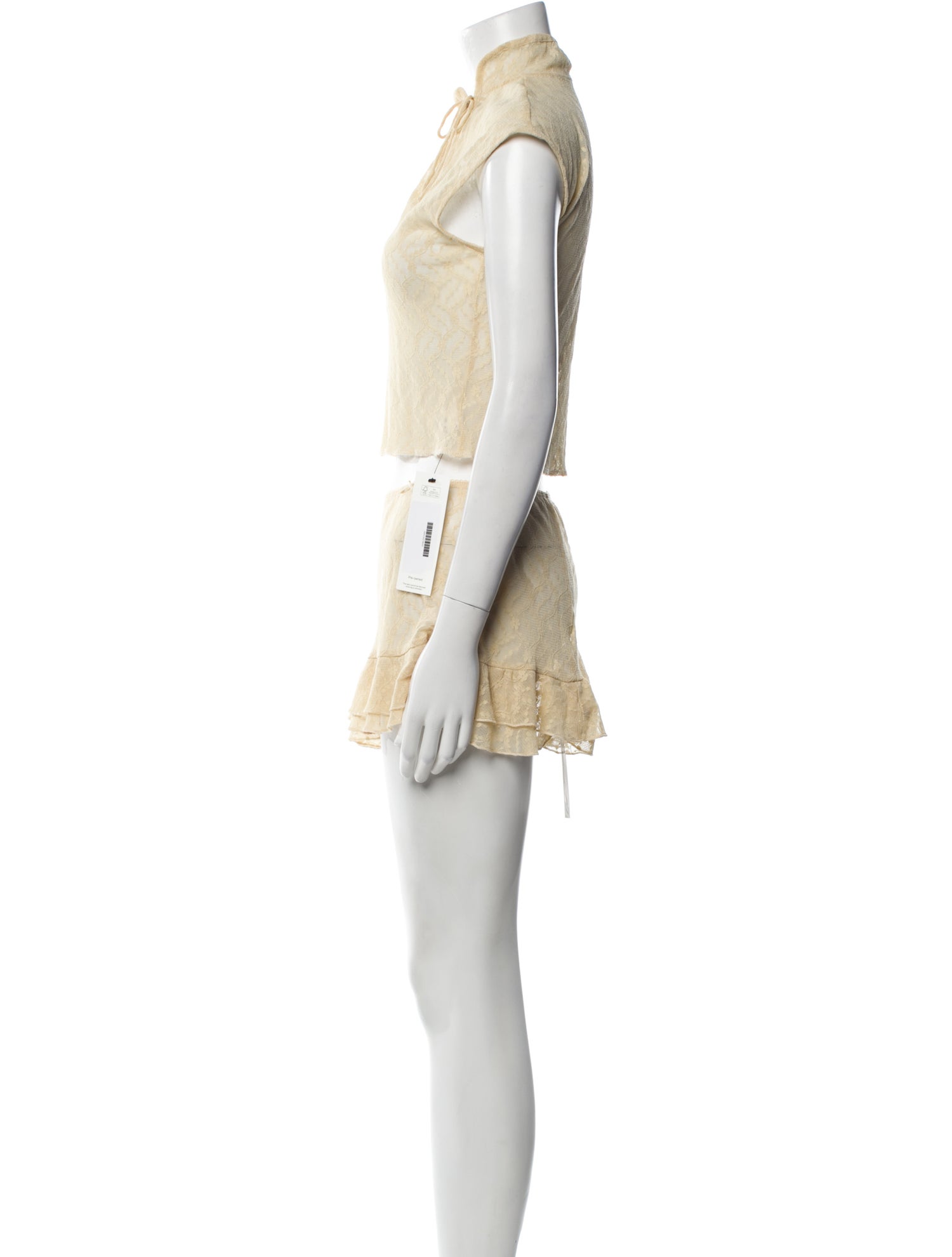 Are You Am I Ruffle Embellishment Skirt Set
