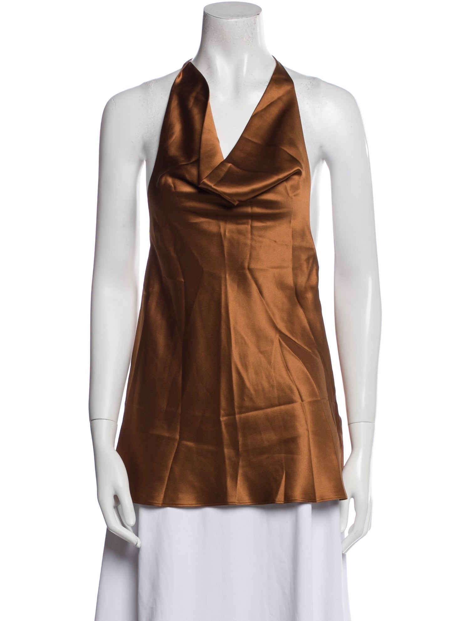 Are You Am I Silk Cowl Neck Top