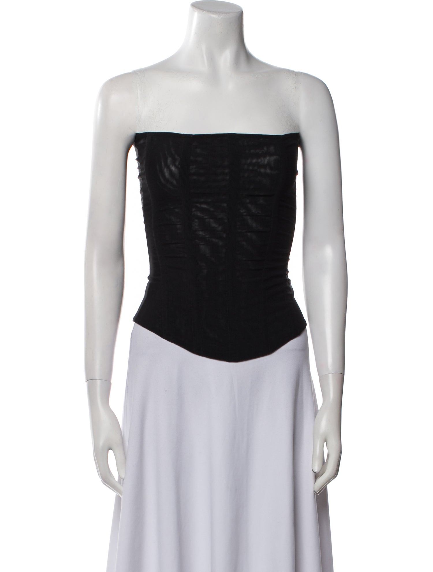 Are You Am I Strapless Crop Top