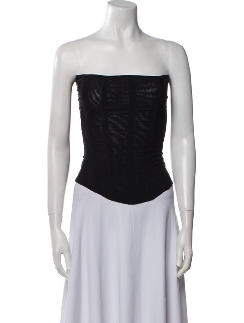 Are You Am I Strapless Crop Top