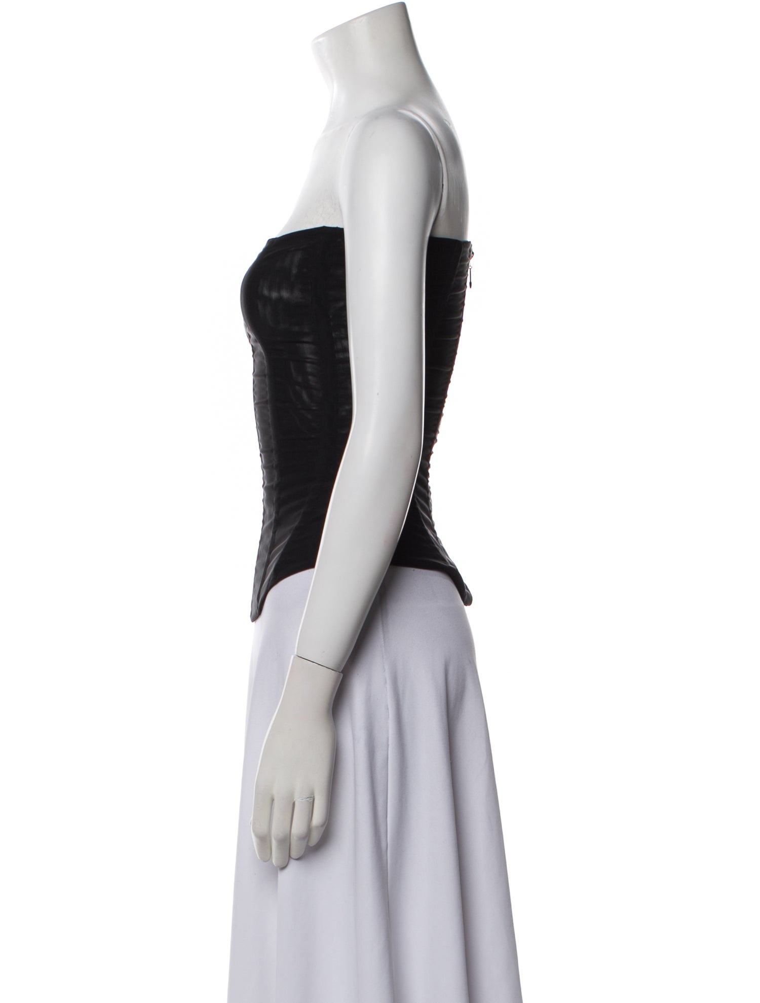 Are You Am I Strapless Crop Top