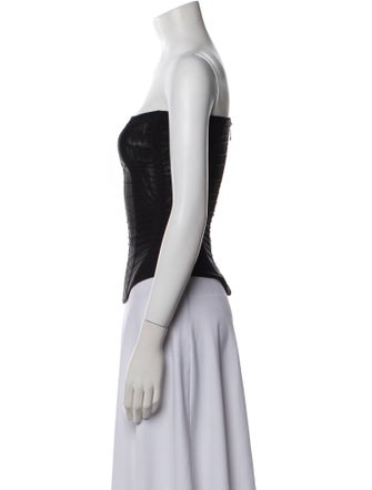 Are You Am I Strapless Crop Top