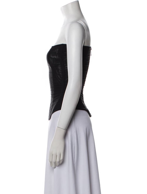 Are You Am I Strapless Crop Top