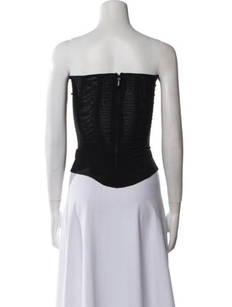 Are You Am I Strapless Crop Top