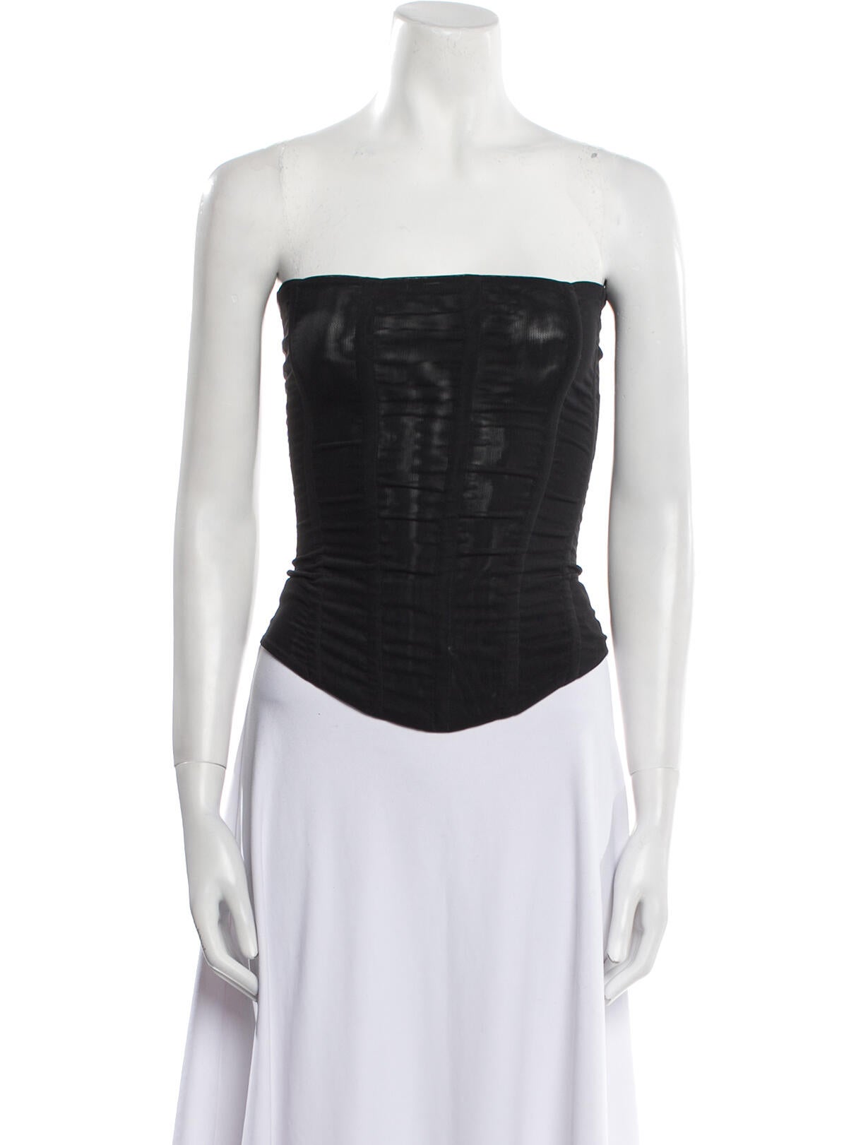 Are You Am I Nylon Strapless Crop Top w/ Tags