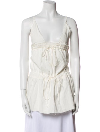 Are You Am I V-Neck Sleeveless Tunic