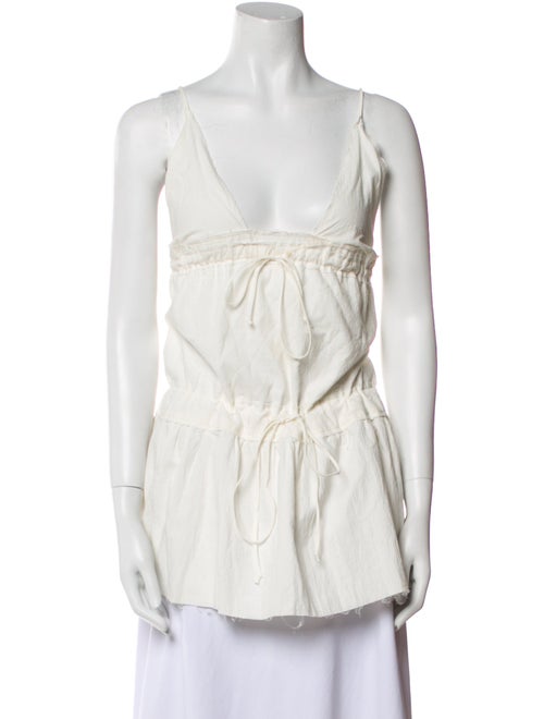 Are You Am I V-Neck Sleeveless Tunic