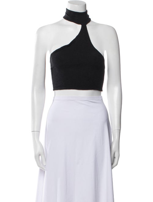 Are You Am I Wool One-Shoulder Crop Top