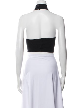 Are You Am I Wool One-Shoulder Crop Top