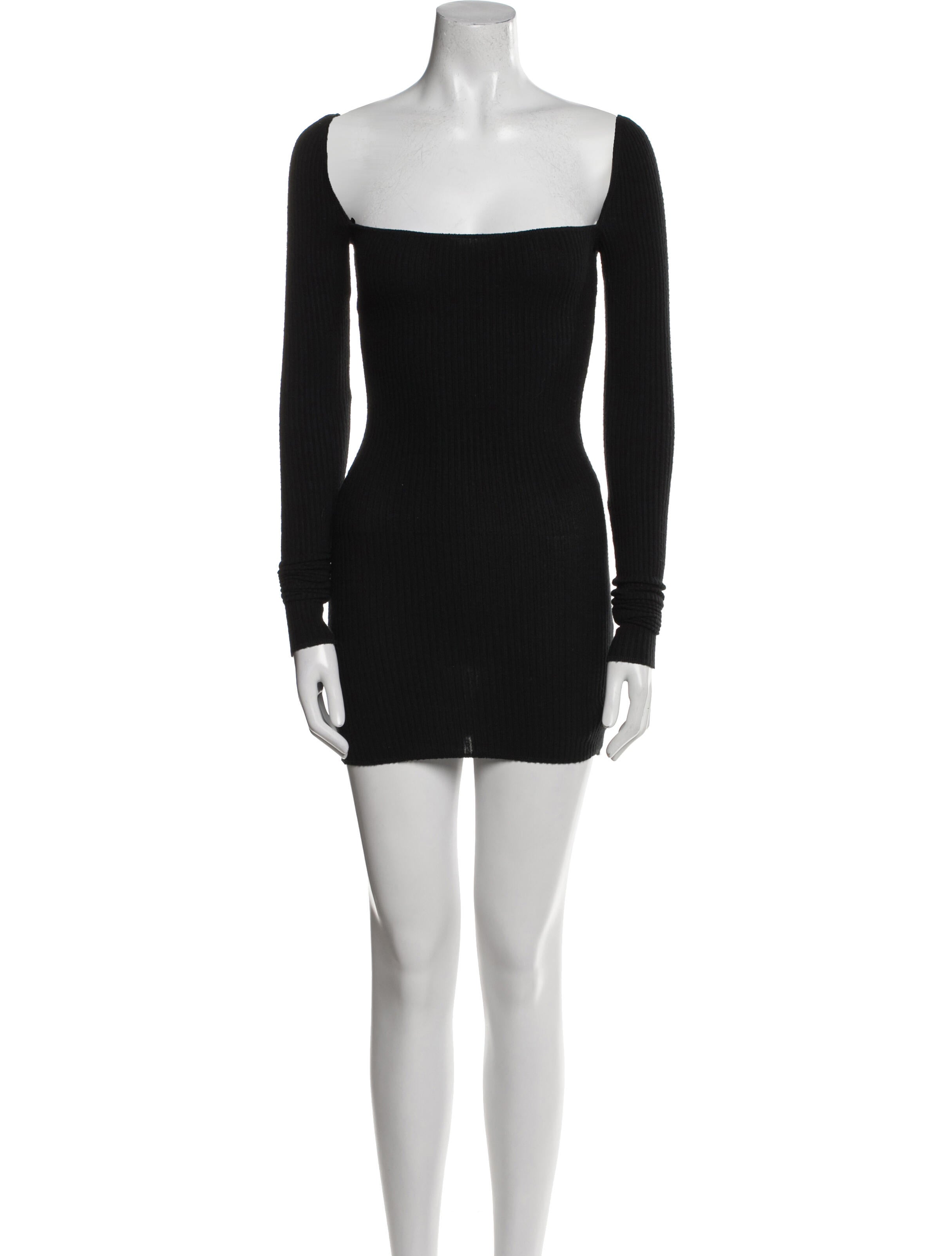 Are You Am I Square Neckline Mini Dress