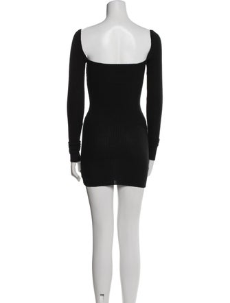 Are You Am I Square Neckline Mini Dress