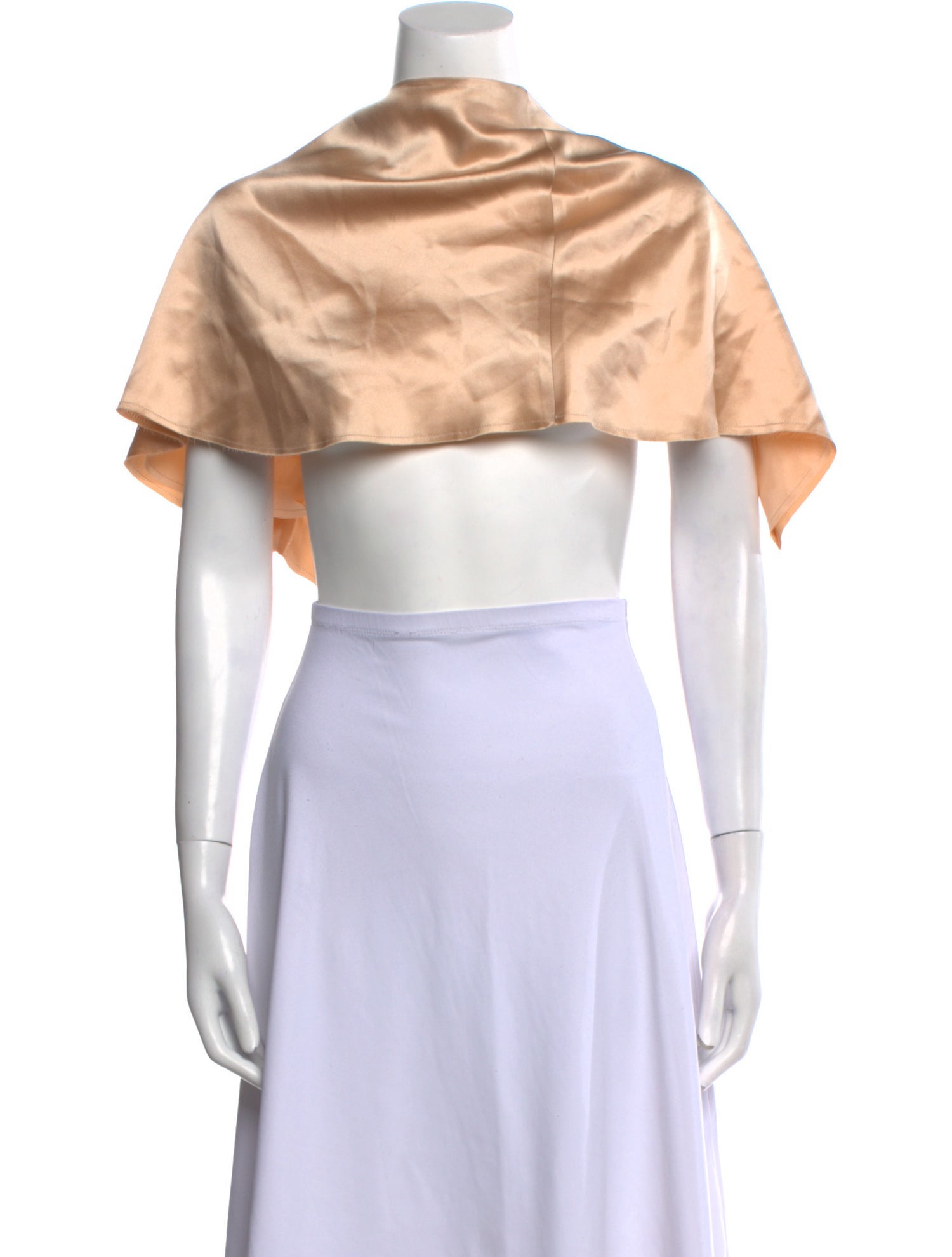 Are You Am I Silk Off-The-Shoulder Crop Top w/ Tags