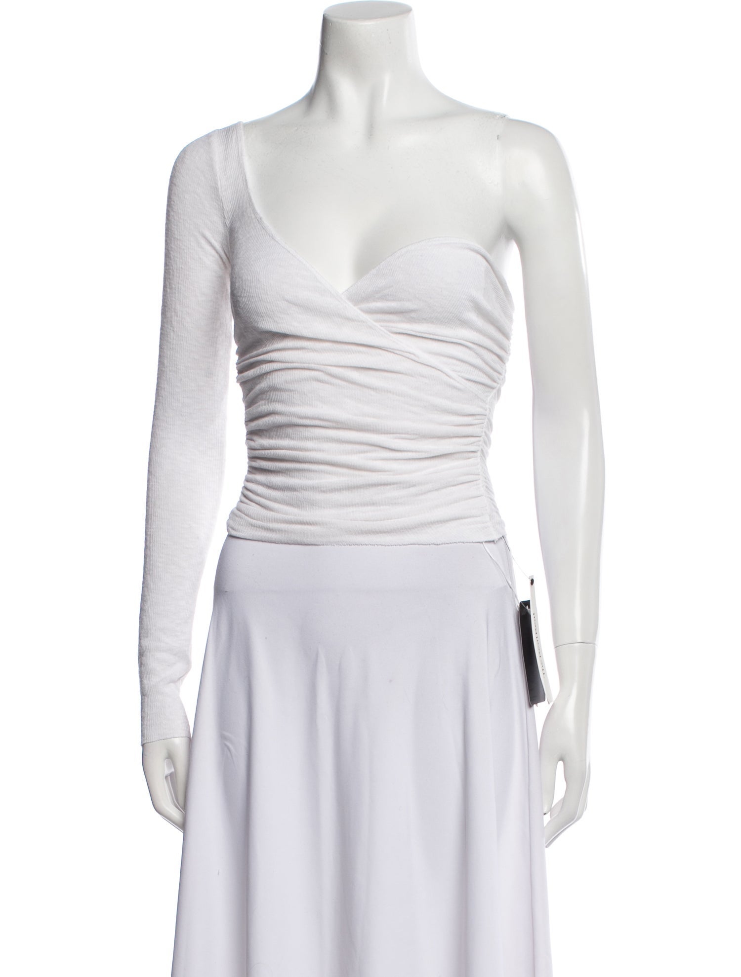 Are You Am I One-Shoulder Sleeveless Crop Top