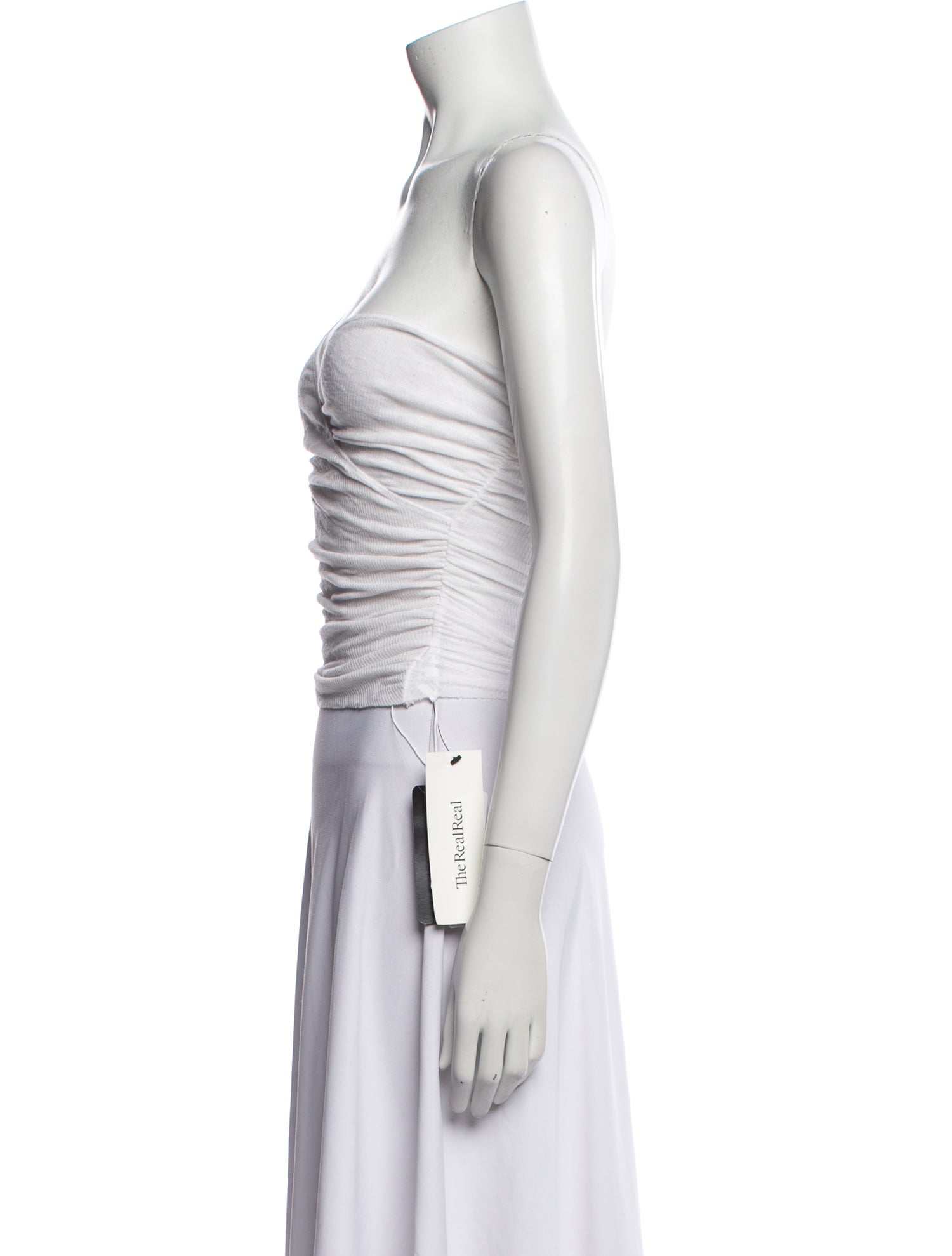 Are You Am I One-Shoulder Sleeveless Crop Top