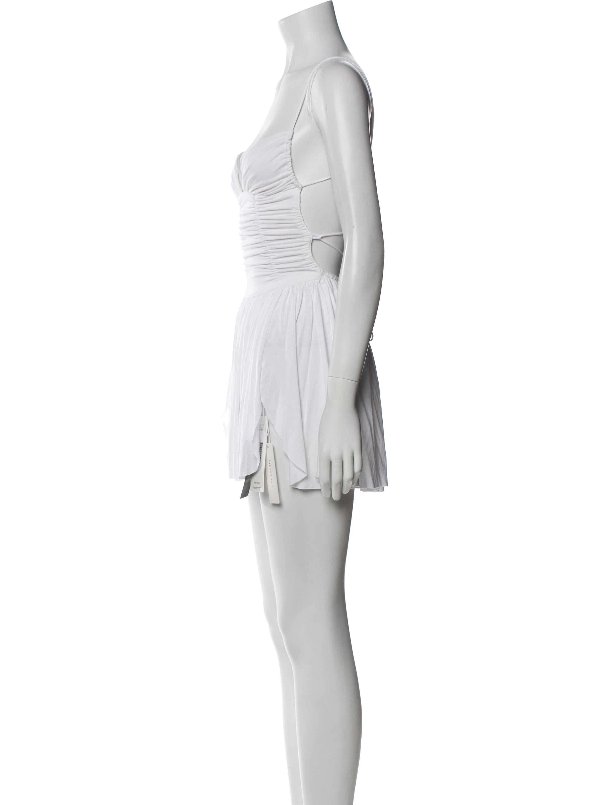 Are You Am I Square Neckline Mini Dress